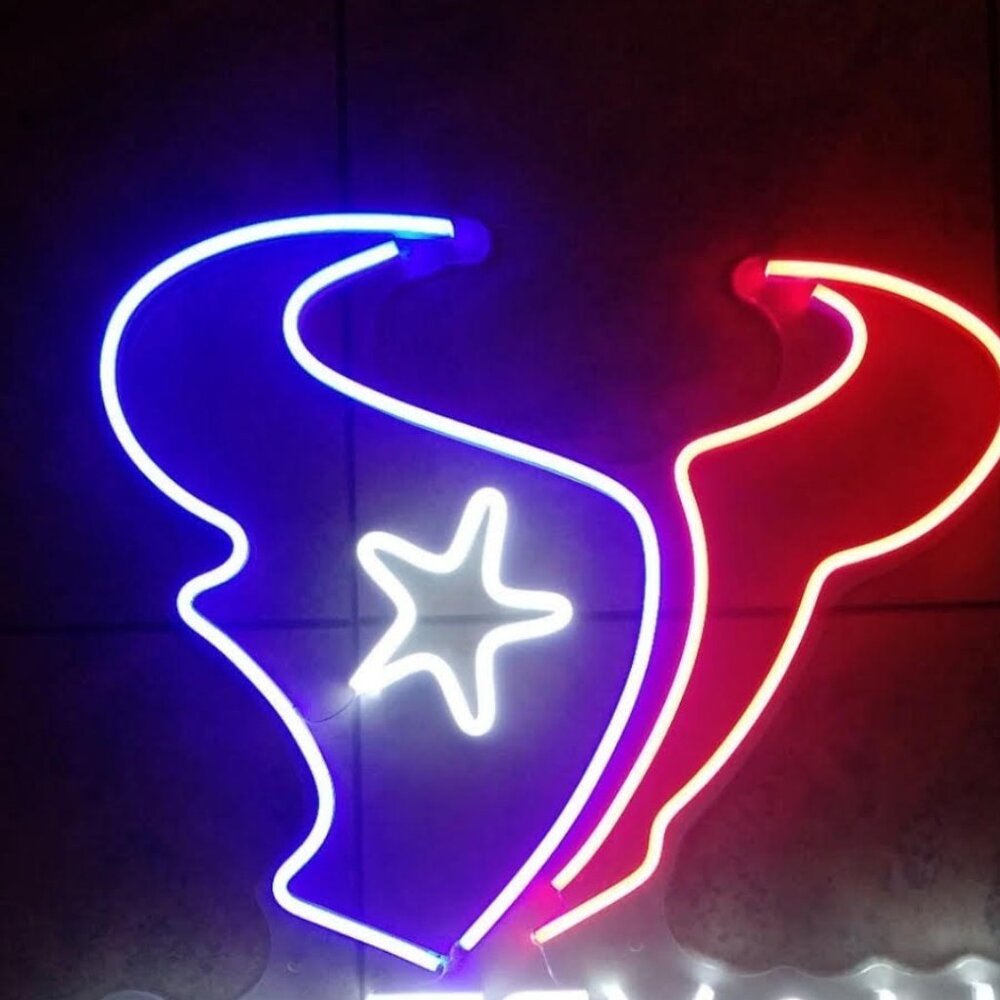TEXANS NEON LED SIGN - Picture 2 of 3